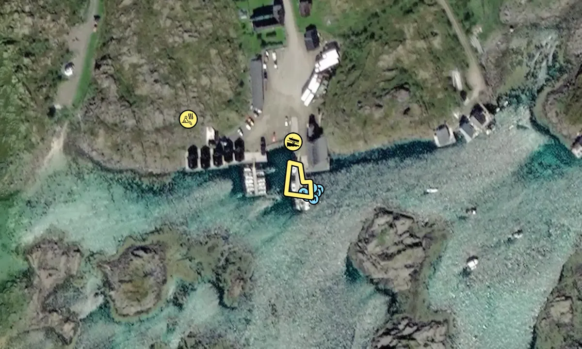 Satelite image of Offersøy