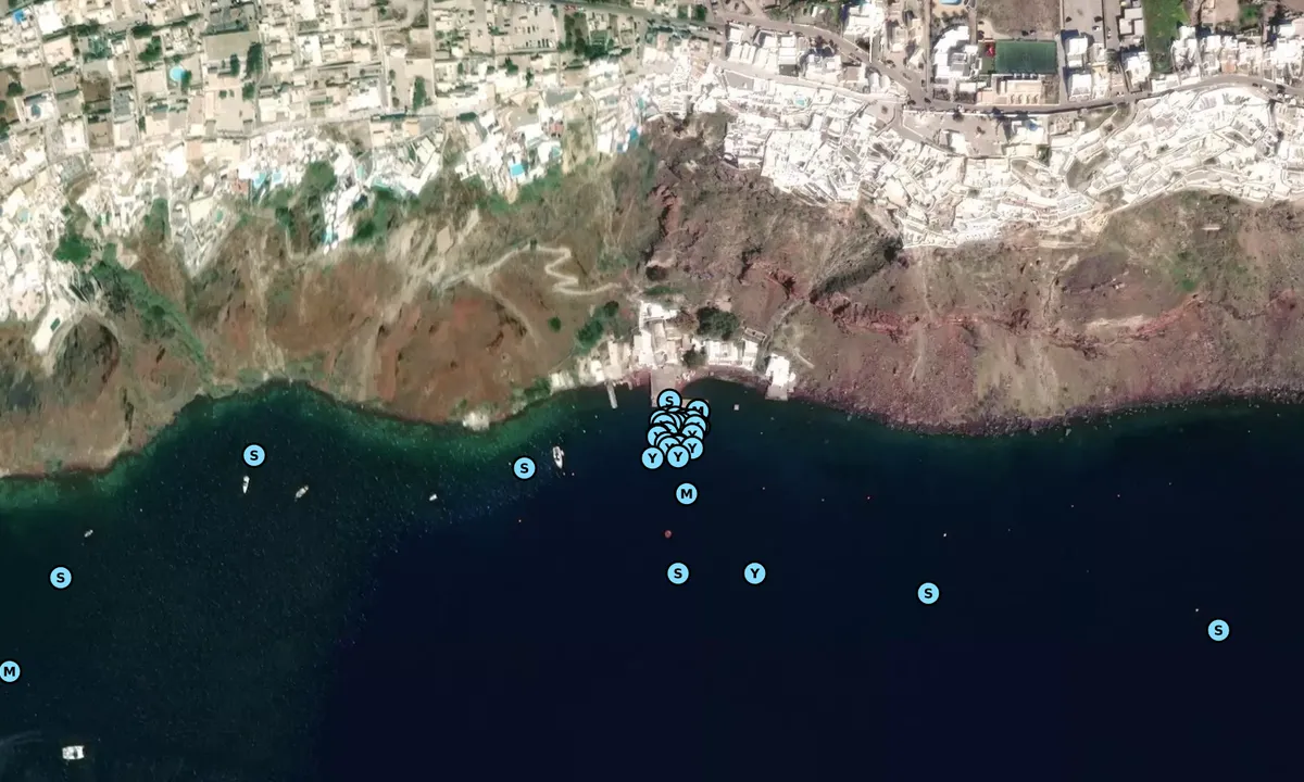 Satelite image of Oia 1