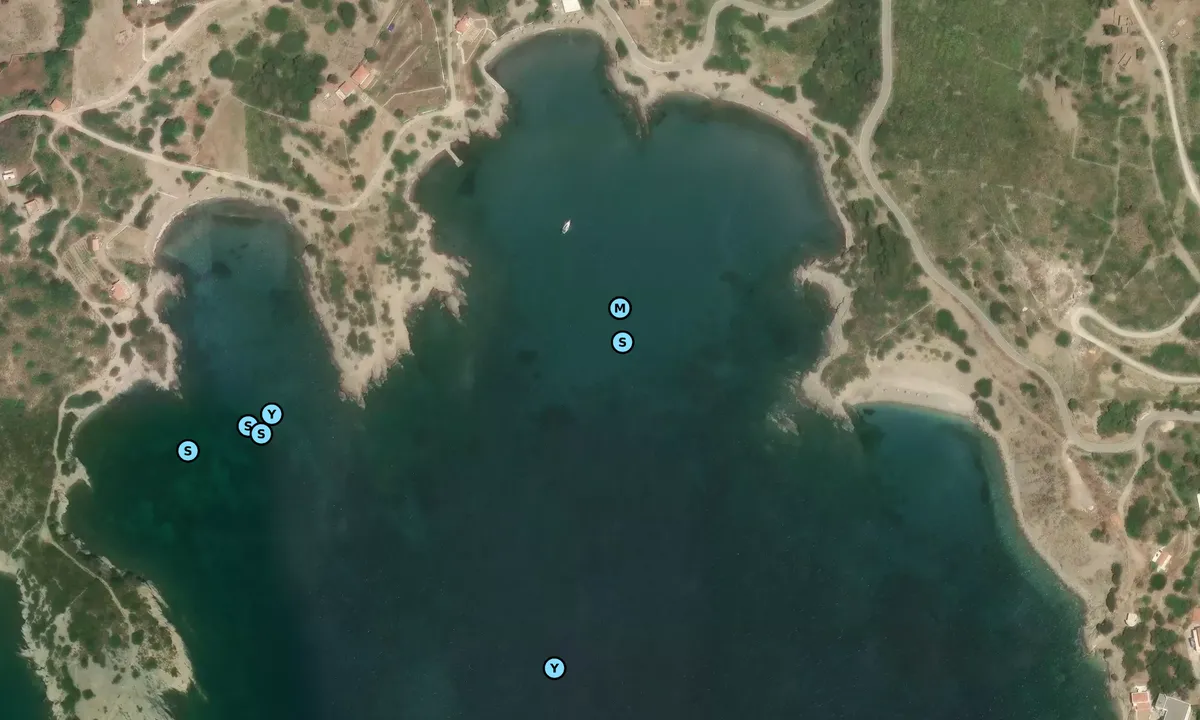 Satelite image of Oinoussa - Bilali Bay
