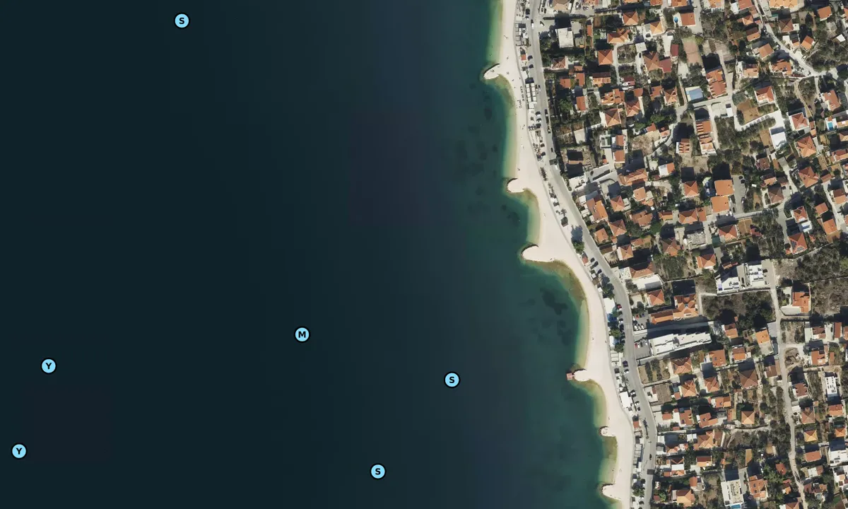 Satelite image of Okrug Gornji Beach