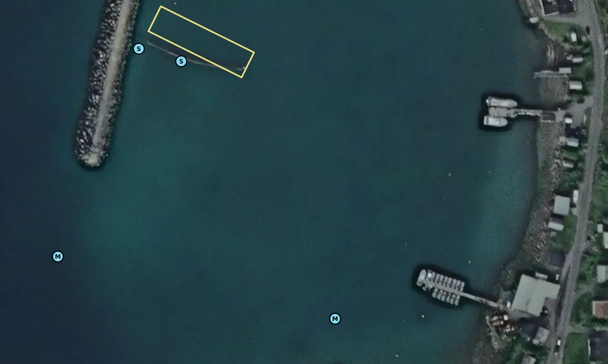 Satelite image of Øksfjord