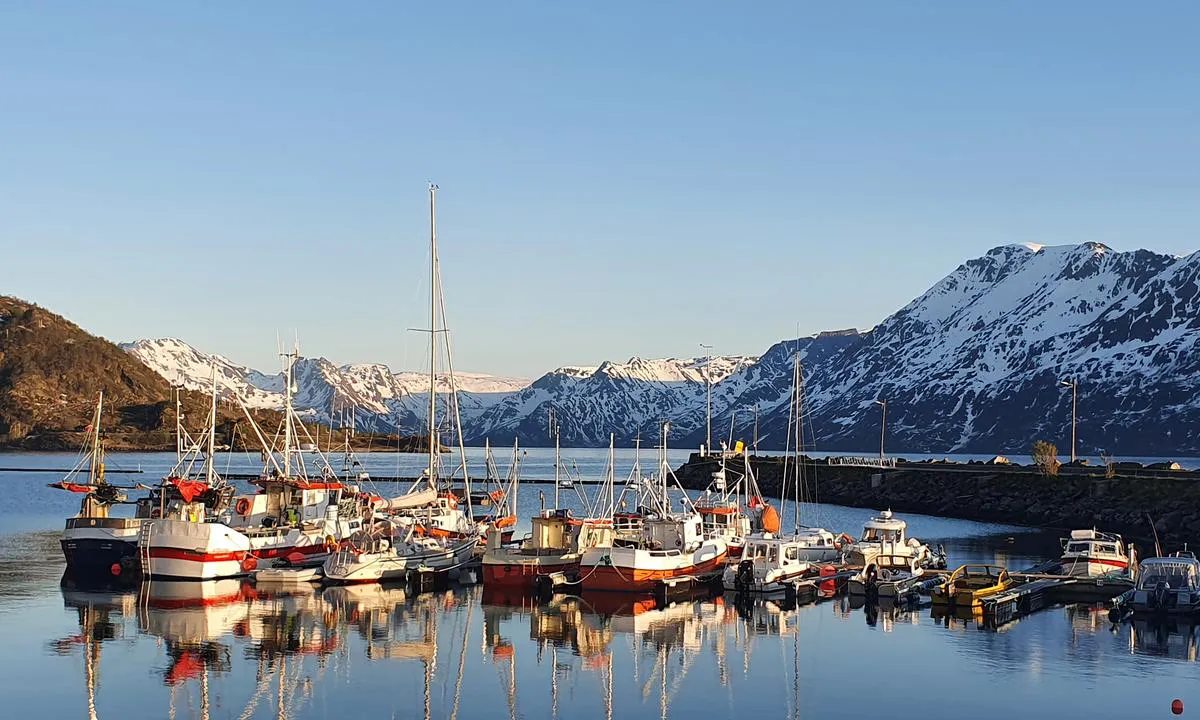 Flytebrygga i Øksfjord.