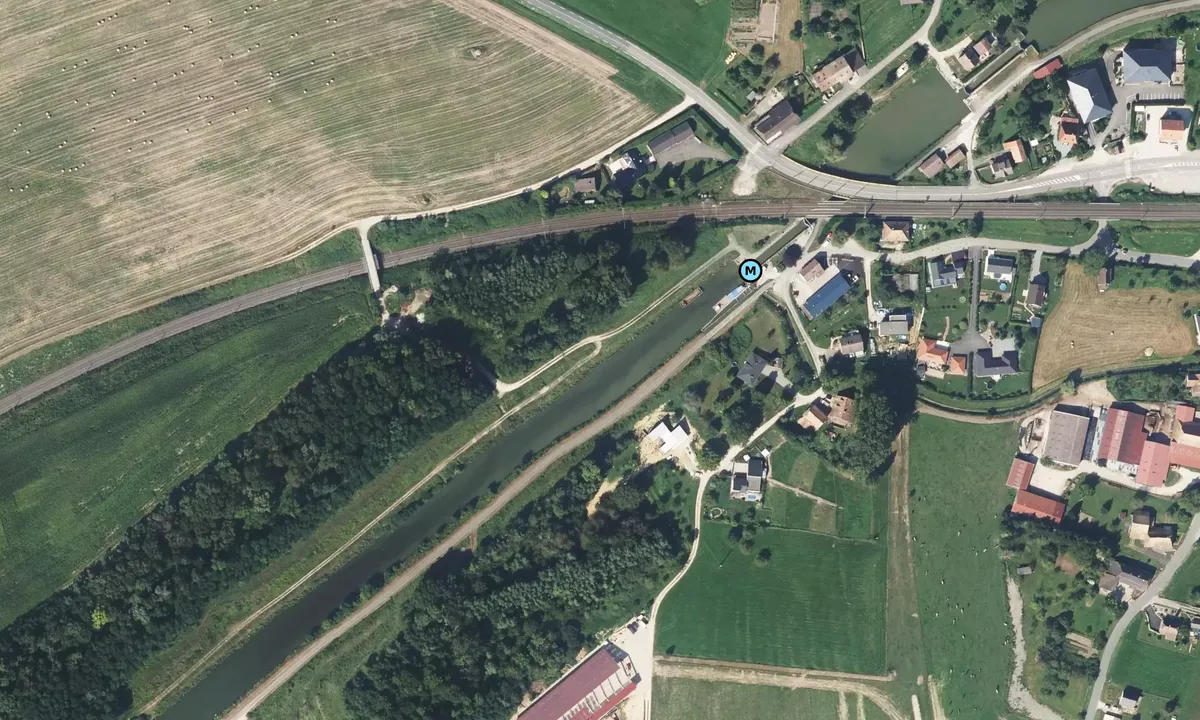 Satelite image of Old Barge