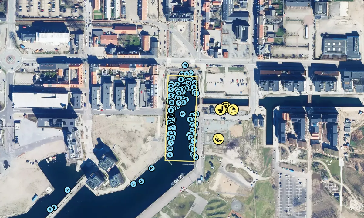 Satelite image of Old Harbour, Fredericia