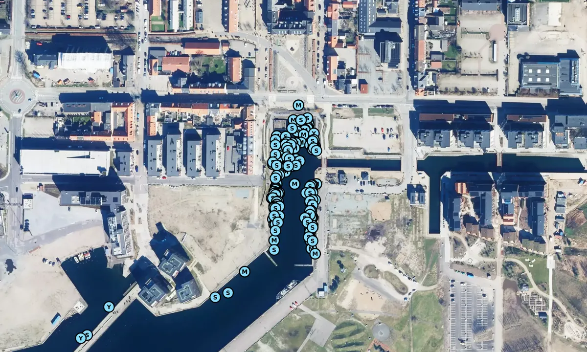 Satelite image of Old Harbour, Fredericia