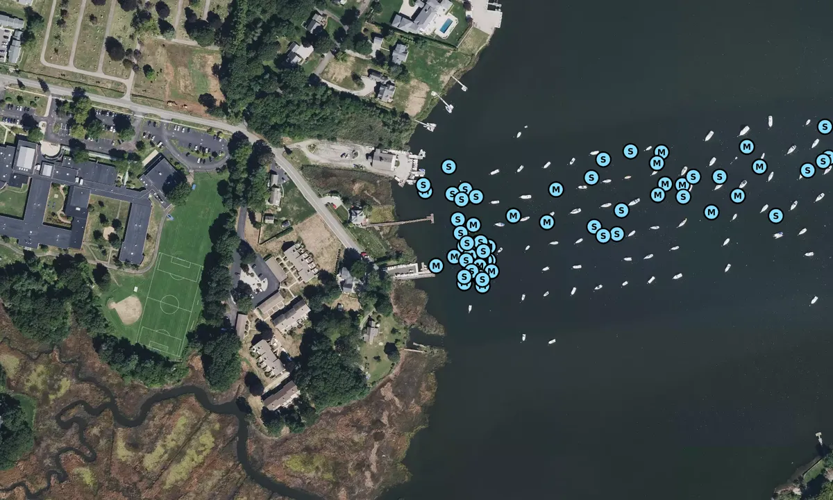 Satelite image of Old Saybrook/North Cove Town Dock