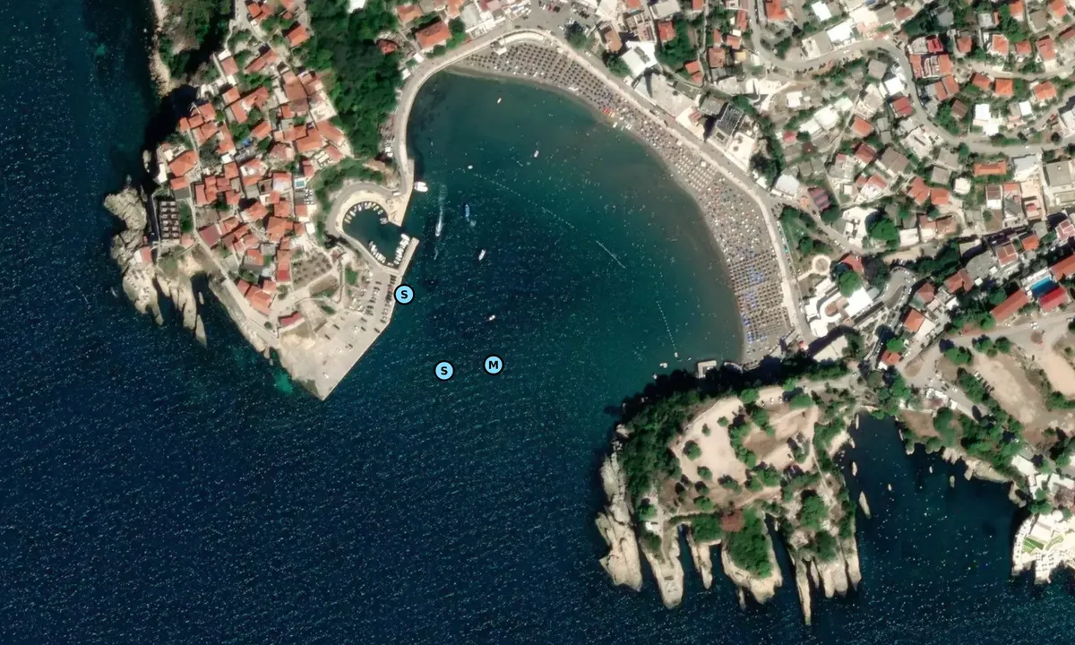 Satelite image of Old Ulcinj