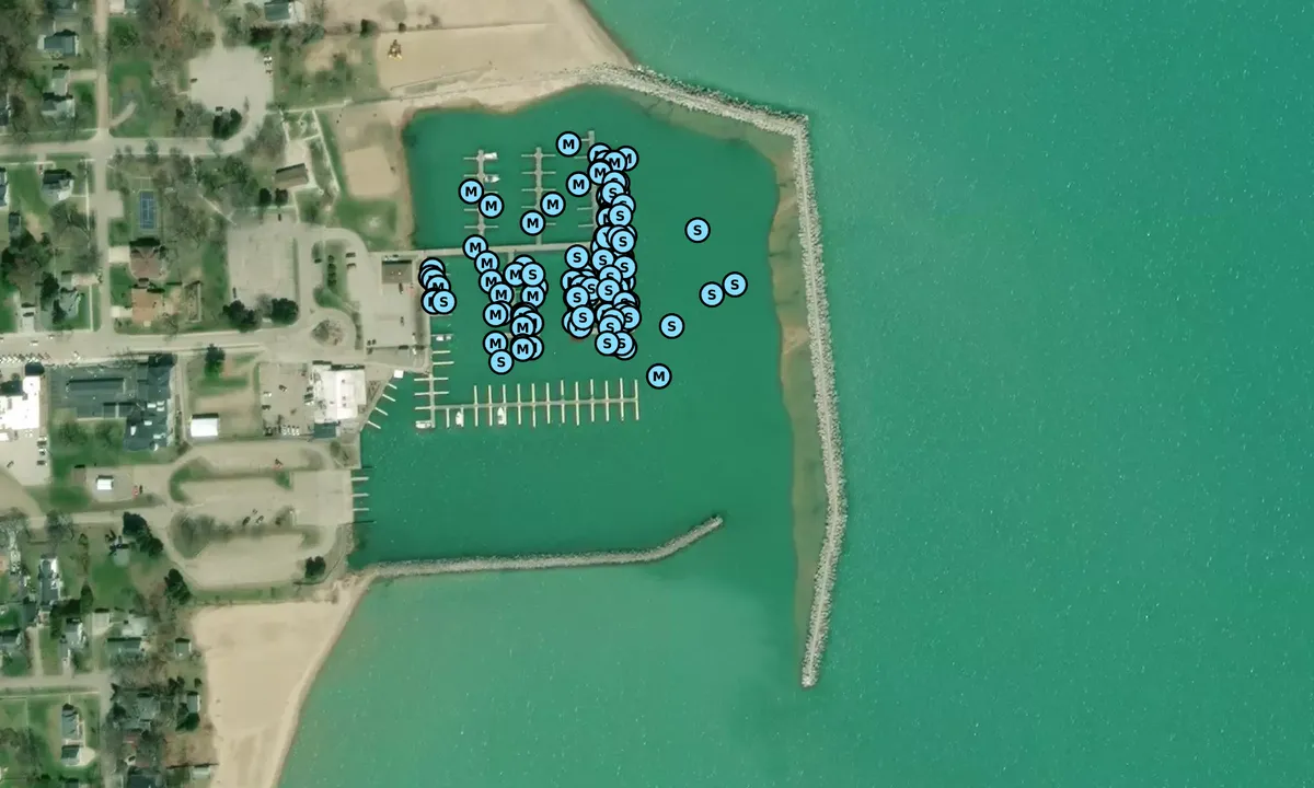 Satelite image of Oldford's Lexington Marina