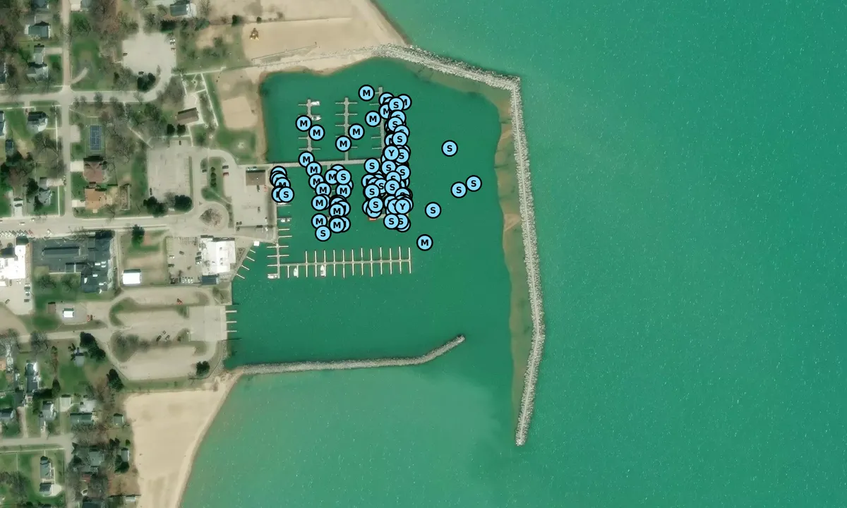 Satelite image of Oldford's Lexington Marina