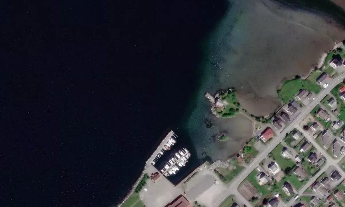 Satelite image of Ølen Båtlags Gjestehavn