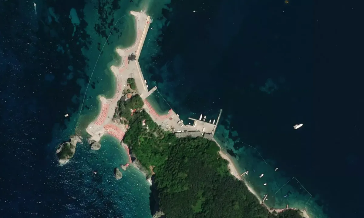 Flyfoto av OMC Marina Sveti Nikola Budva