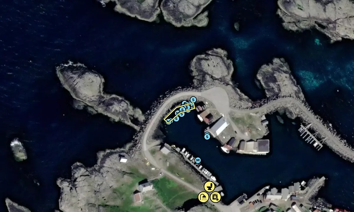 Satelite image of Ona Gjestebrygge
