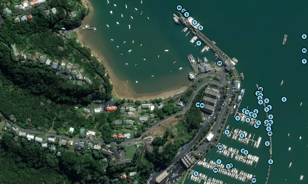 Satelite image of Opua Wharf