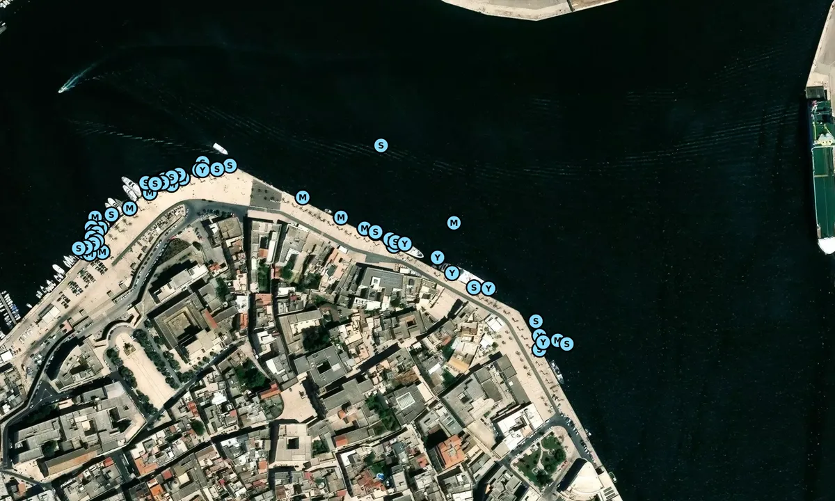 Satelite image of Ormeggi liberi - sud