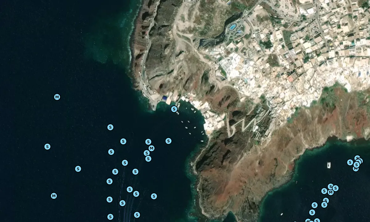 Satelite image of Ormos Ammoudhi