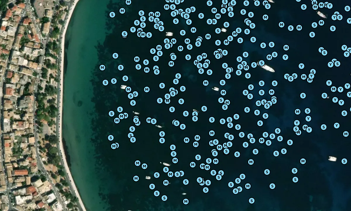 Satelite image of Ormos Garitsas