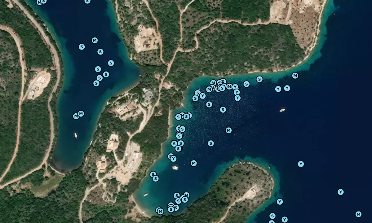 Satelite image of Ormos Limni