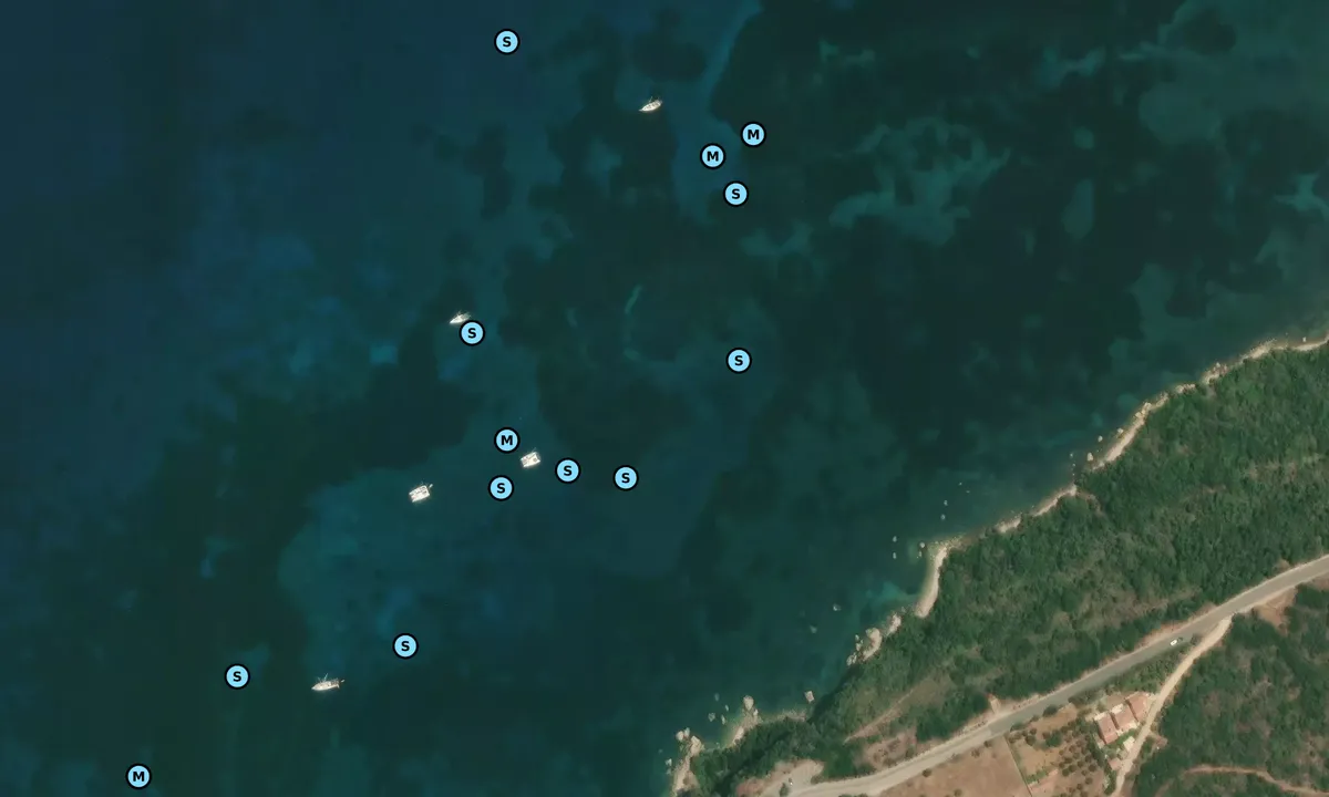 Satelite image of Ormos Navarinou East