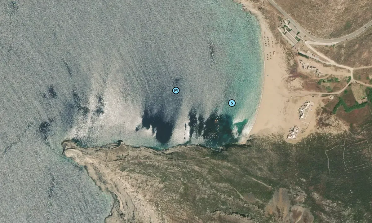 Satelite image of Ormos Vayia