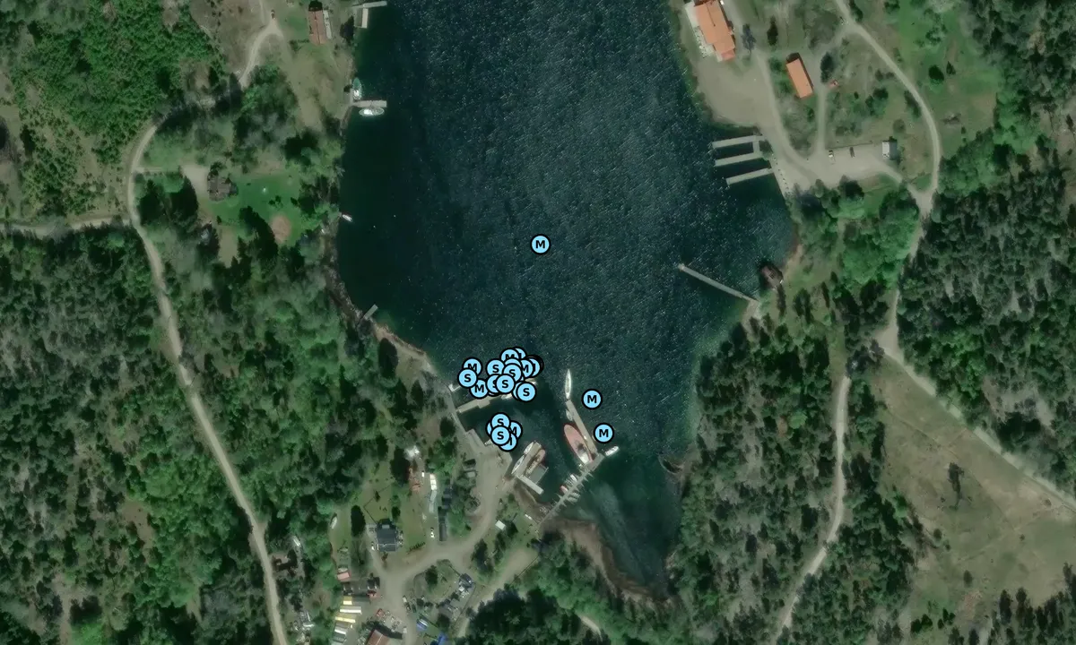 Satelite image of Ornöbåtvarvs Gästhamn