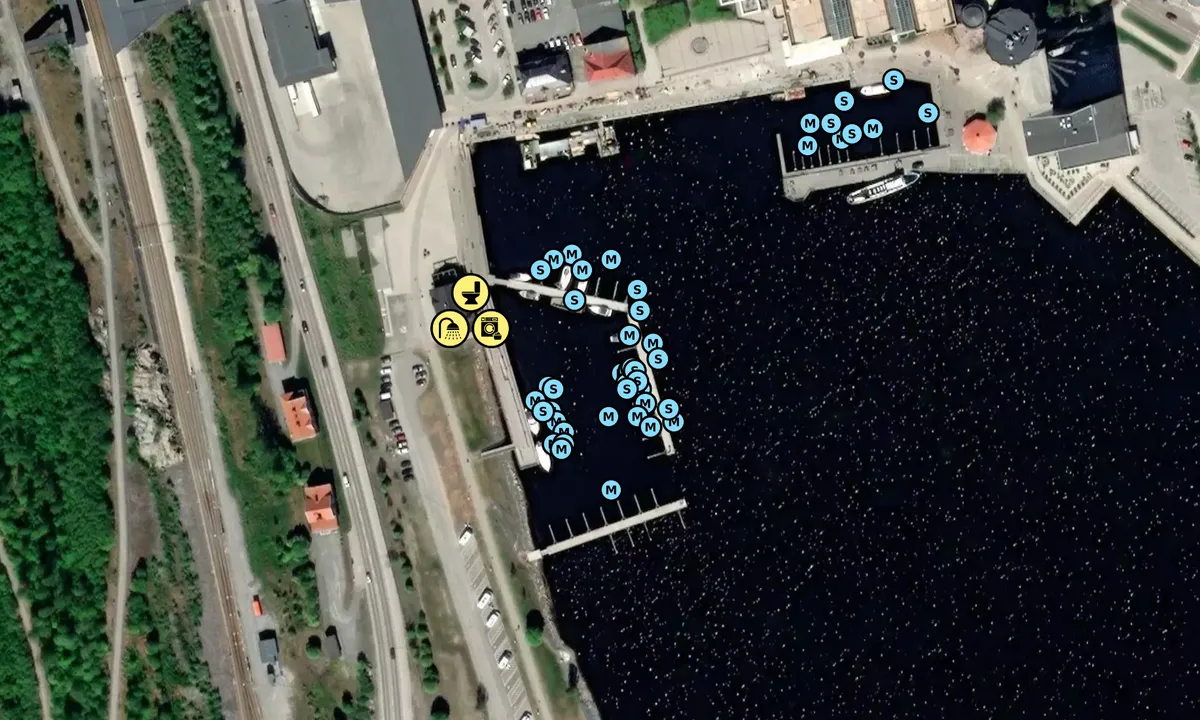Satelite image of Örnsköldsviks Gästhamn