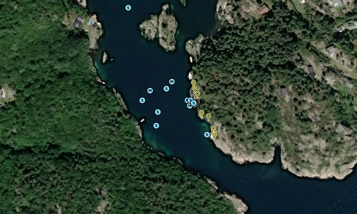 Satelite image of Ørpeholmsundet