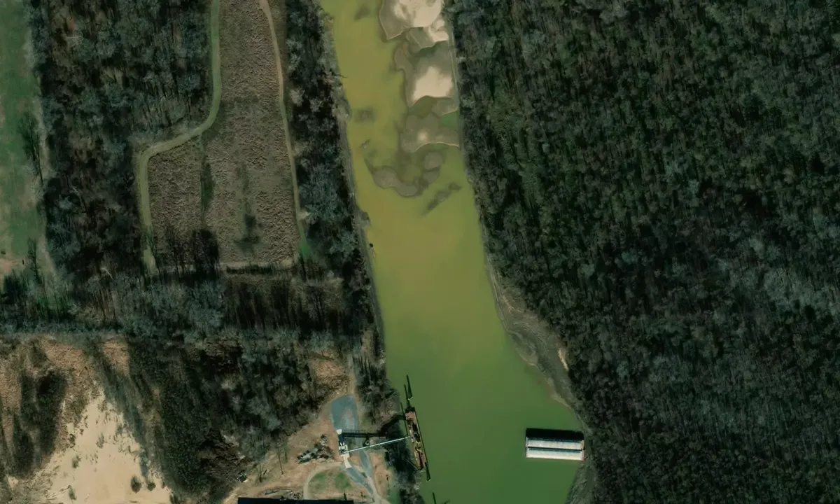 Satelite image of Osceola Slack Harbor