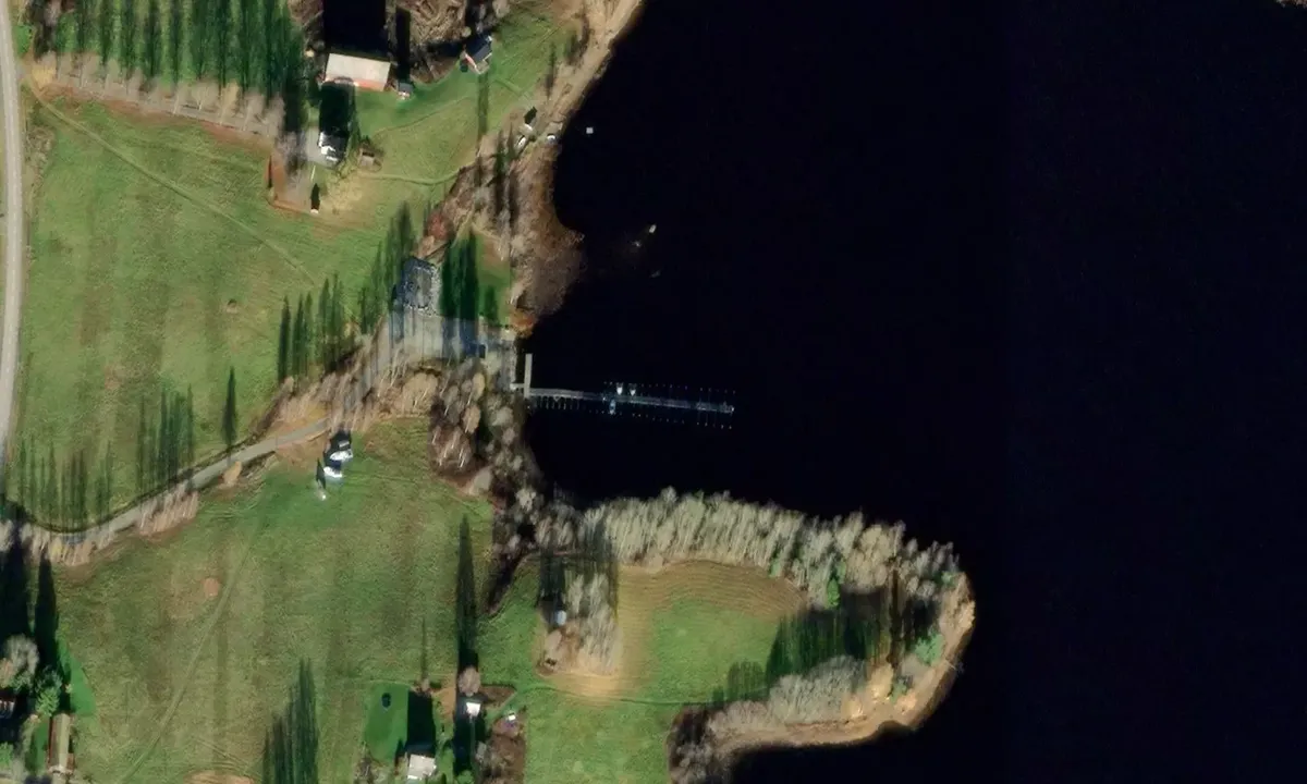 Satelite image of Östervallskog