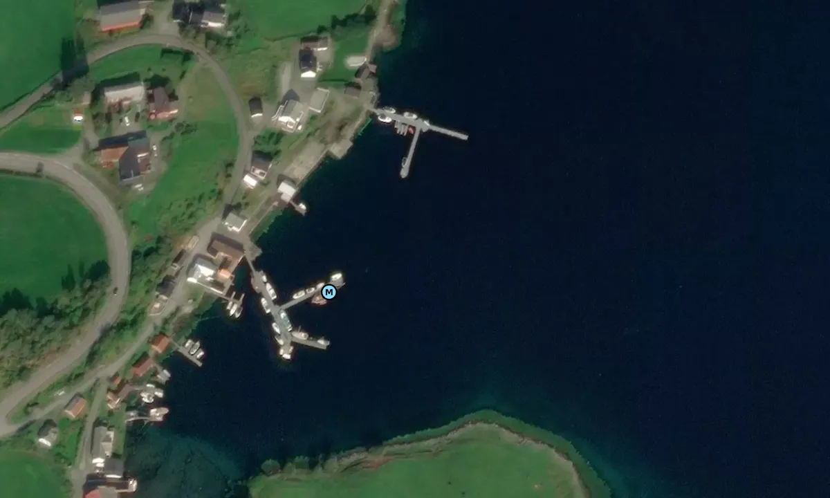 Satelite image of Otnesbrygga