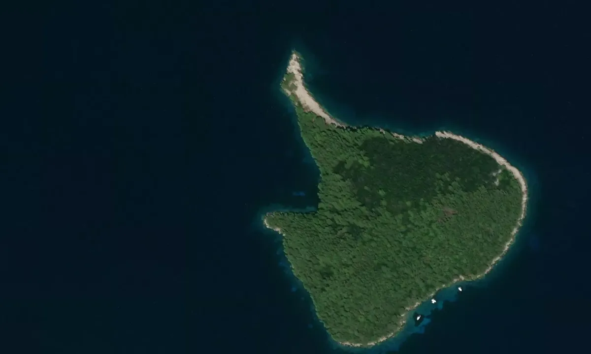 Flyfoto av Otok Crkvina