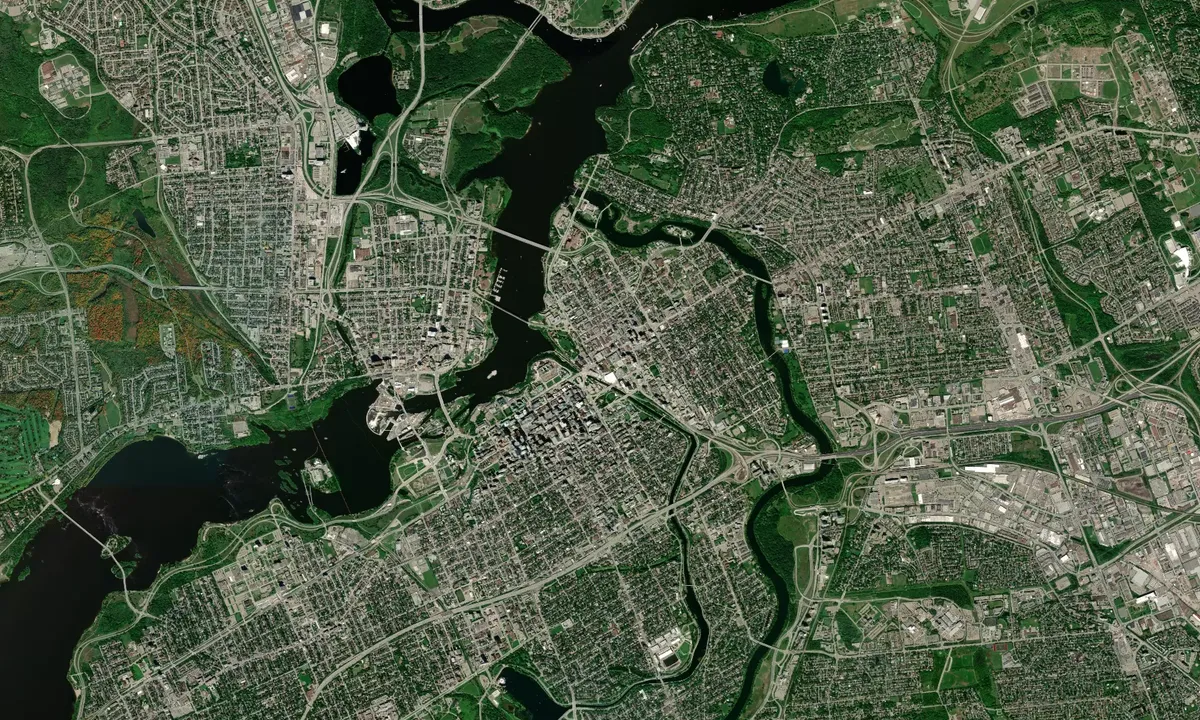 Flyfoto av Ottawa (Parks Canada)