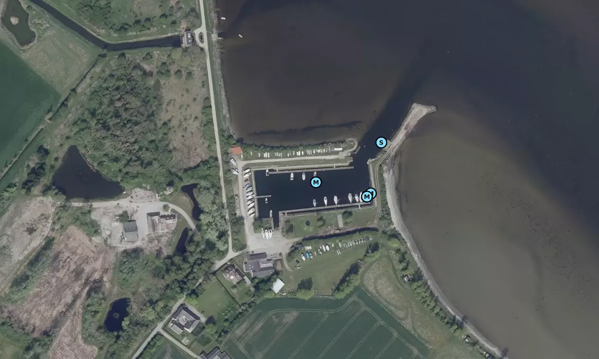 Satelite image of Otterup Lystbådehavn