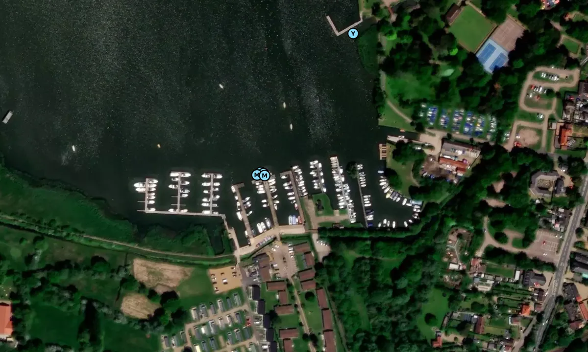 Satelite image of Oulton Broad Yacht Station 1