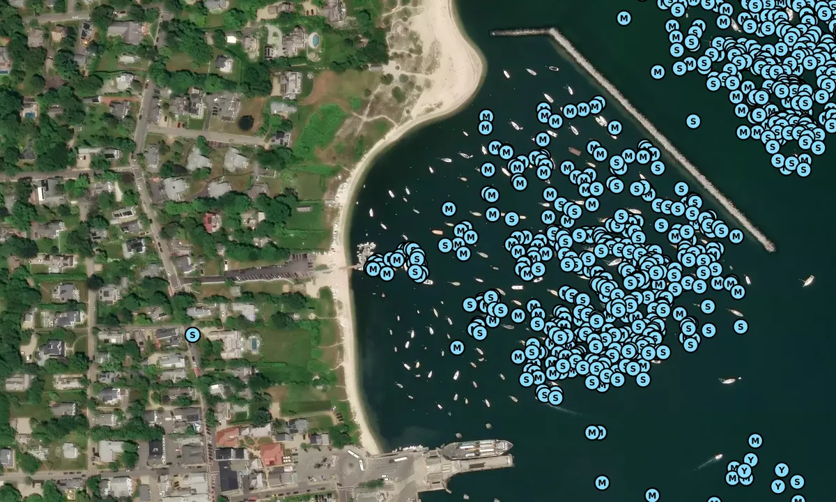 Satelite image of Owen Park Town Dock and Moorings