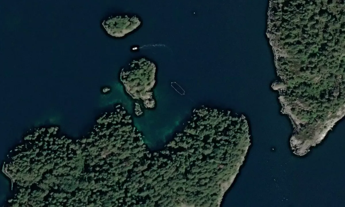 Satelite image of Øyatangen Nord