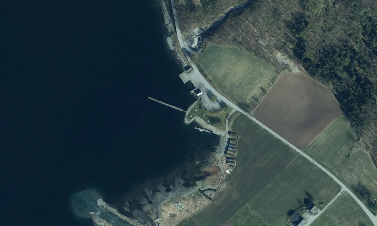 Flyfoto av Øye Norangsfjorden