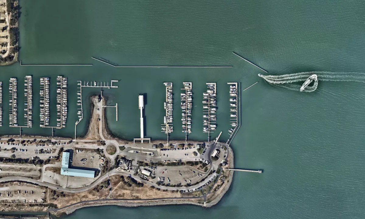 Flyfoto av Oyster Point Yacht Club