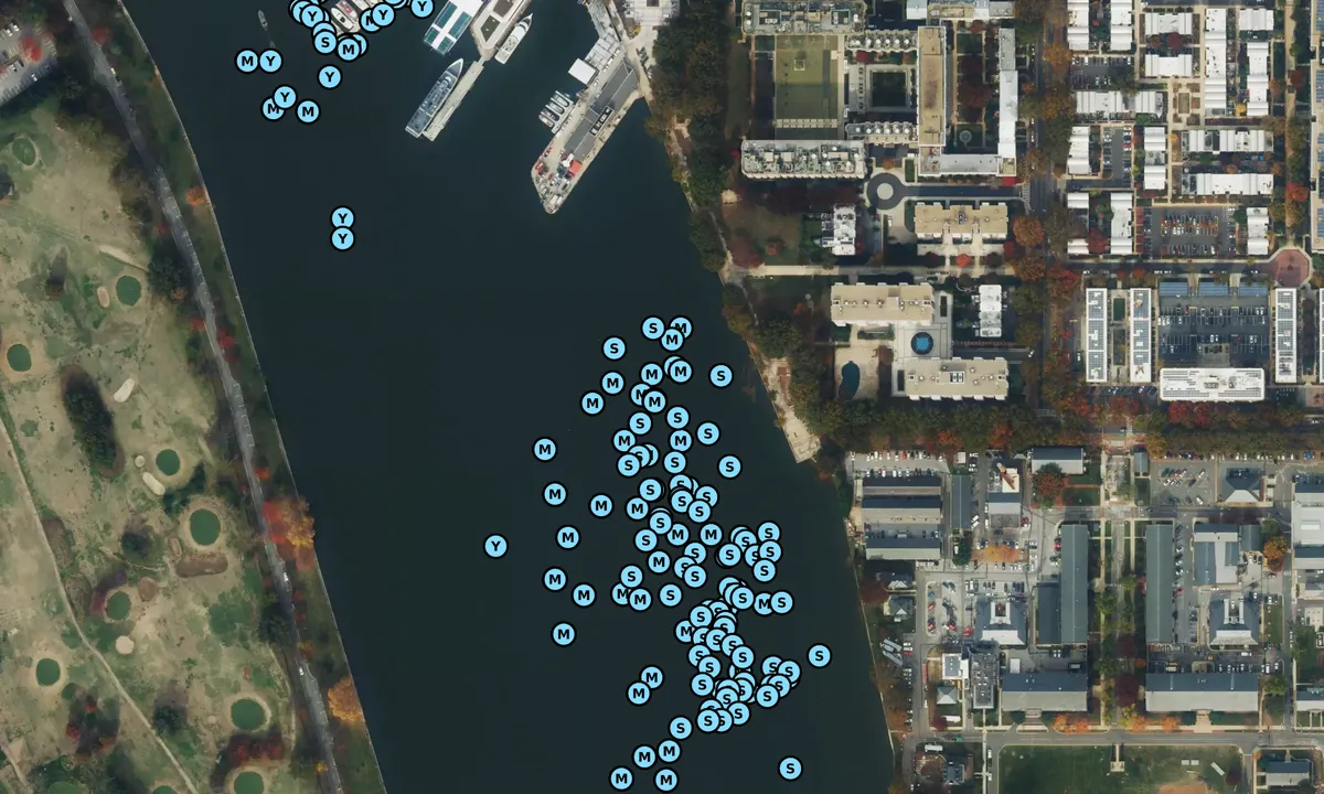 Satelite image of P Street