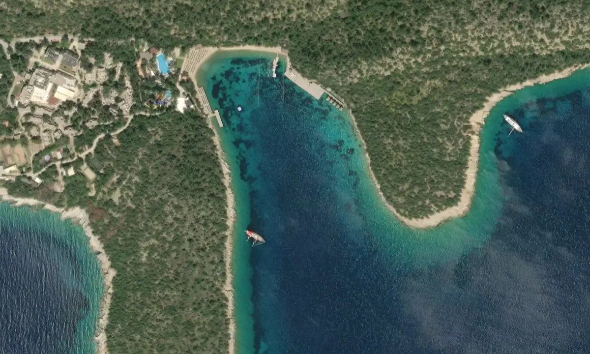 Flyfoto av Pabuç Bay