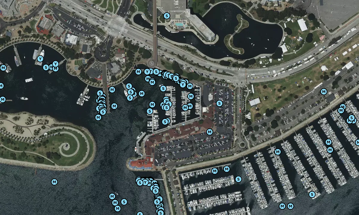 Satelite image of Pacific Sailing Yacht Club