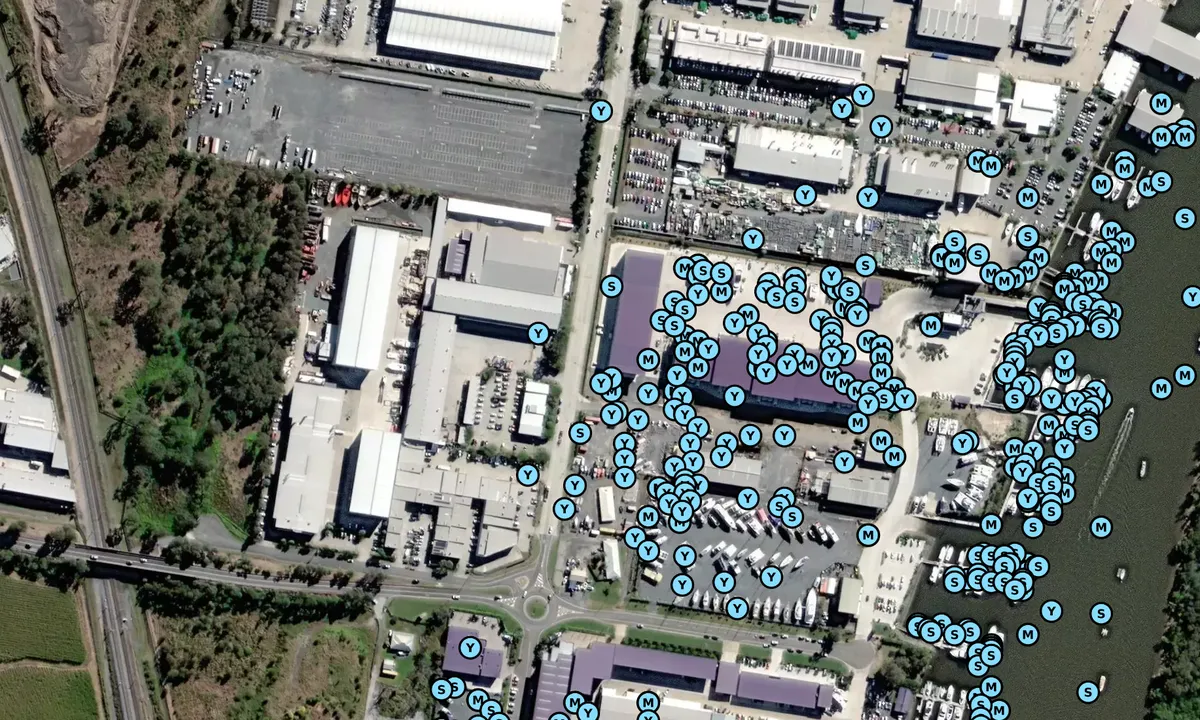 Satelite image of Pacific Yachts Pty Ltd