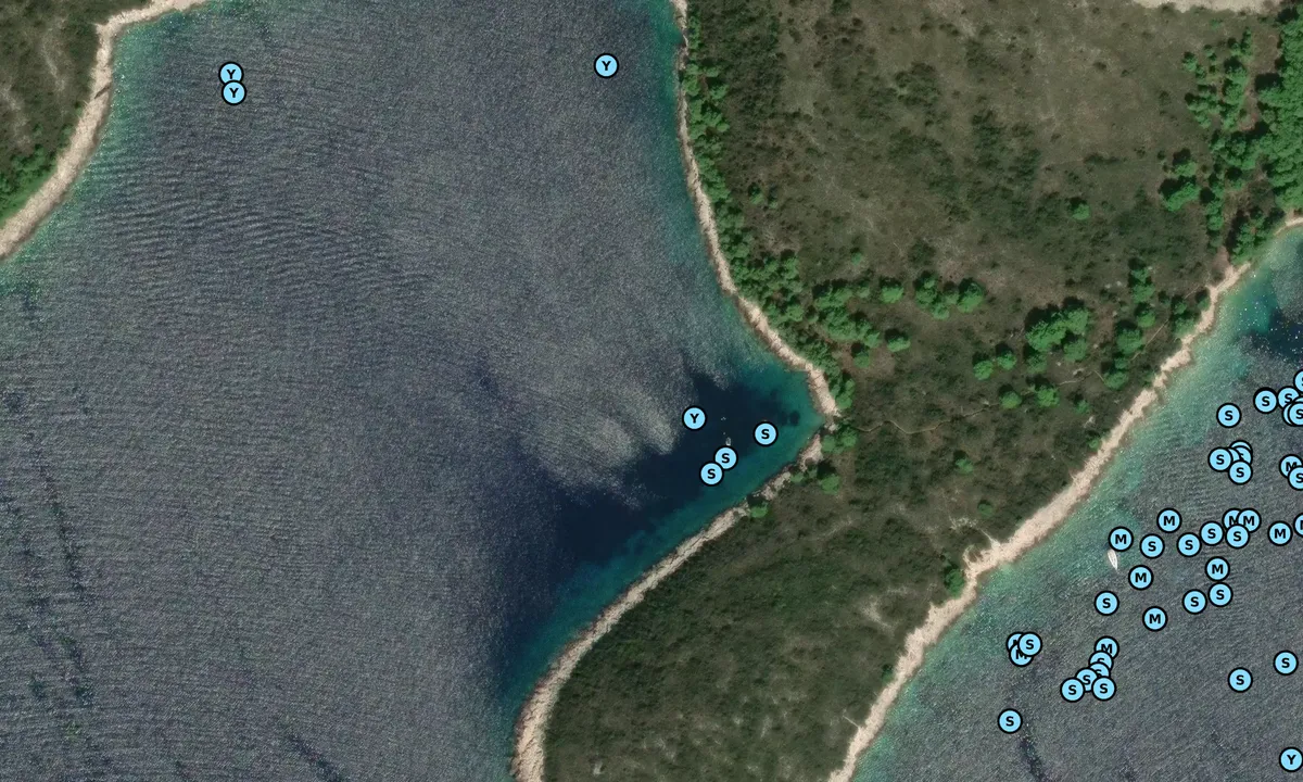 Satelite image of Pakleni Bok