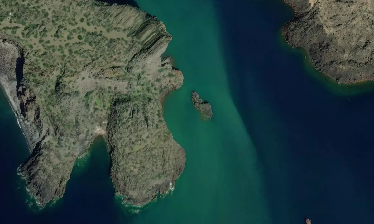 Flyfoto av Palea Kameni