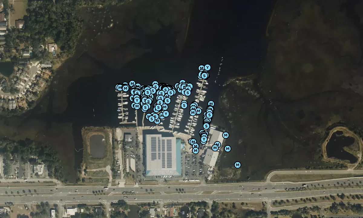 Satelite image of Palm Cove Marina