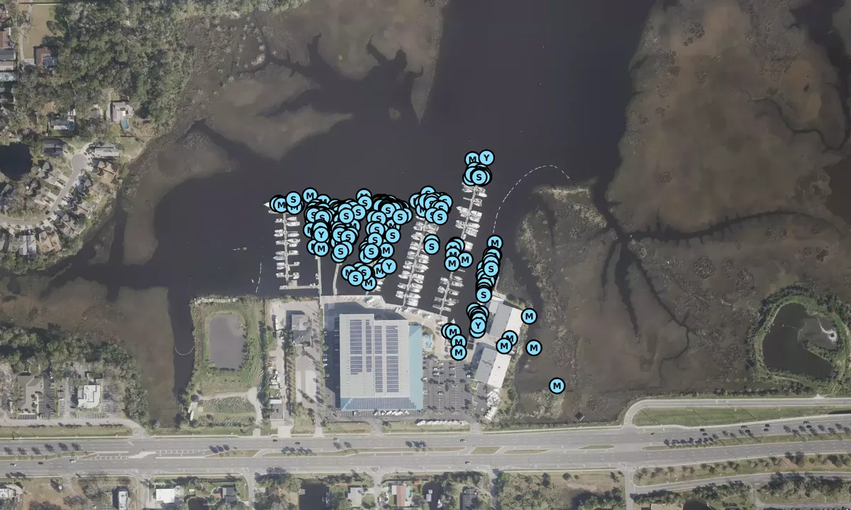 Satelite image of Palm Cove Marina