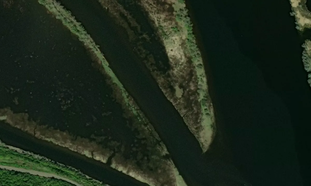 Flyfoto av Palmers Creek