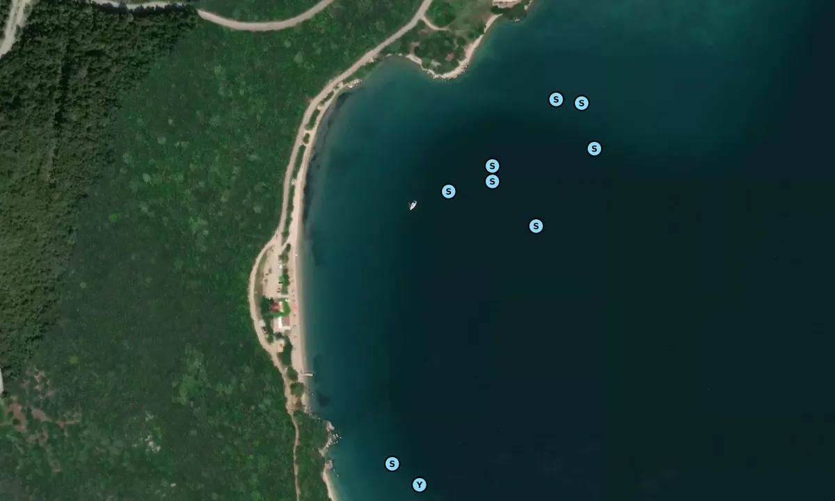 Satelite image of Panagia Bay