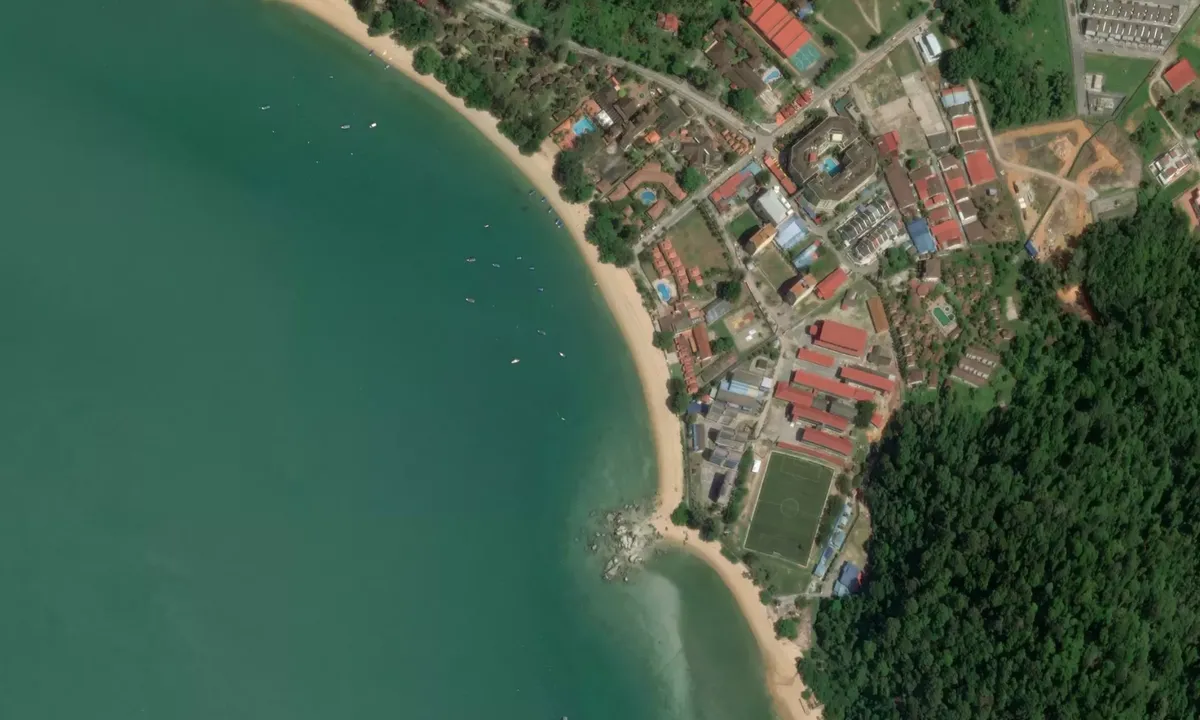 Flyfoto av Pangkor island (west)