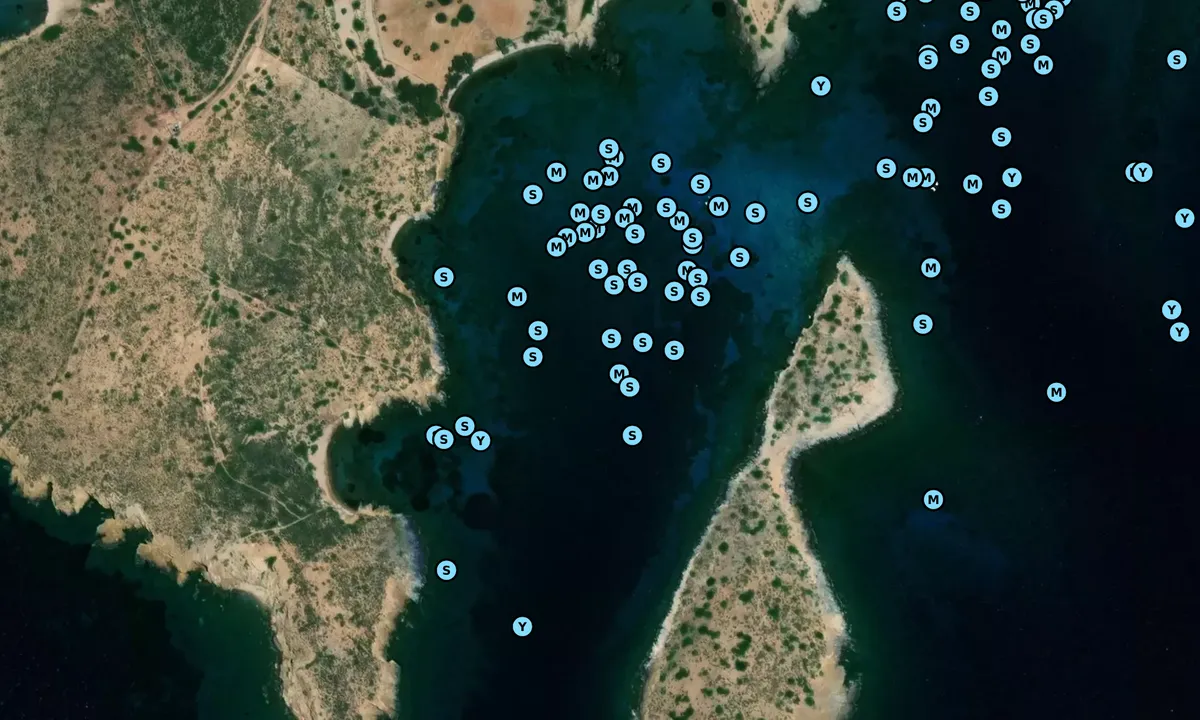Satelite image of Papantria Cove