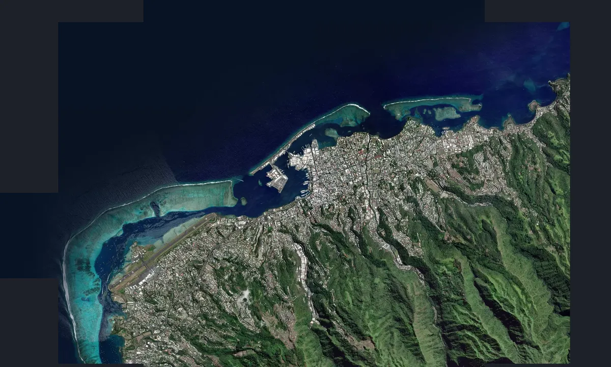 Flyfoto av Papeete Marina